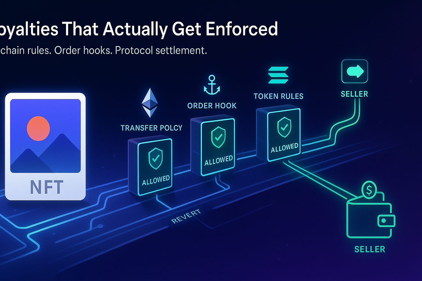 NFT royalty instant payout smart contract